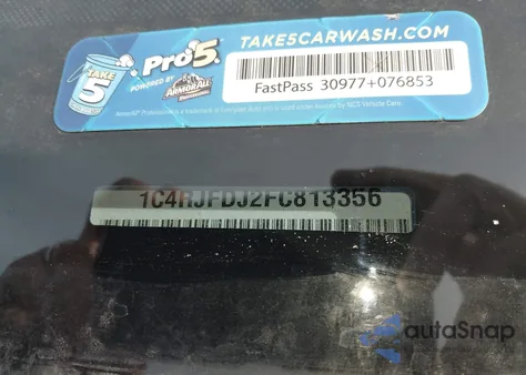 2015 Jeep Grand Cherokee Srt from USA, damaged, VIN 1C4RJFDJ2FC813356